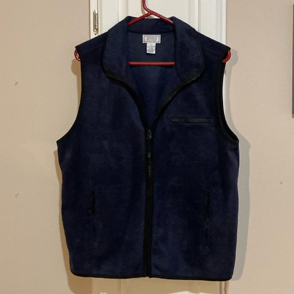 Navy Blue Fleece Vest